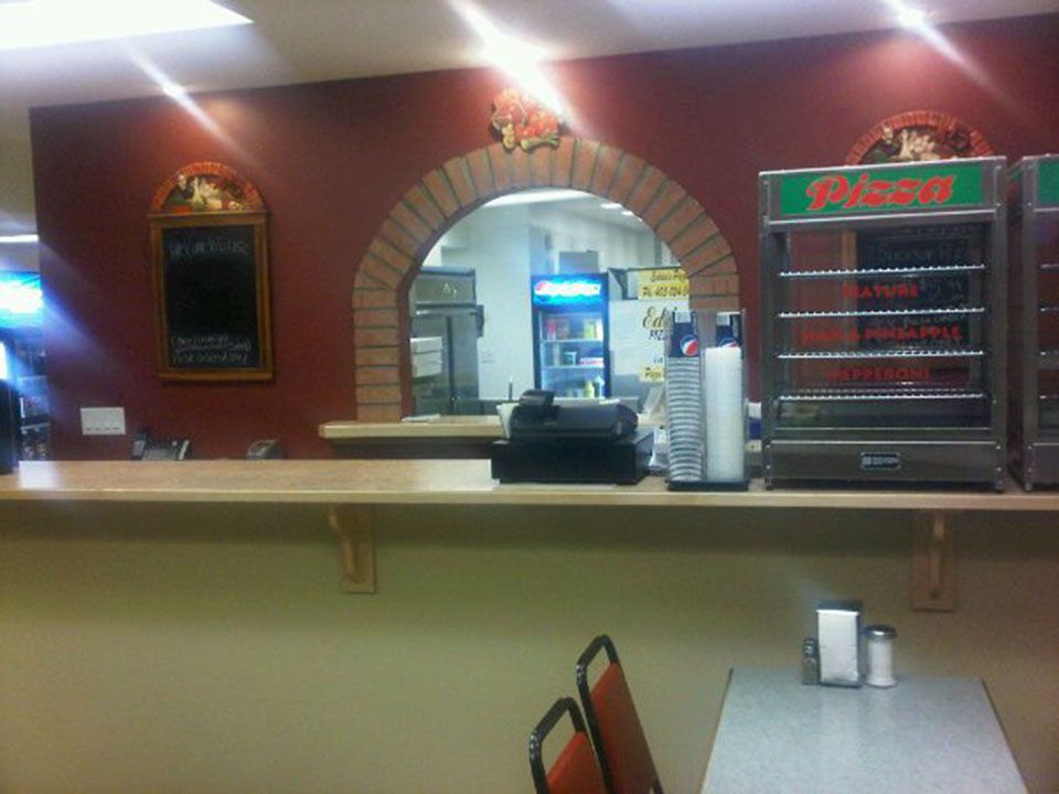 Front counter and service area
