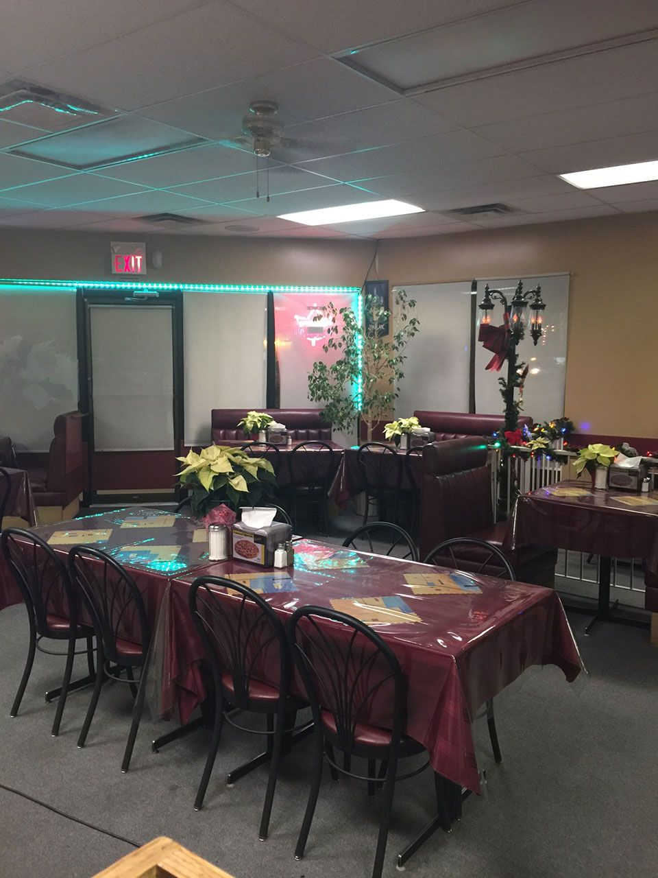 Dining tables in Eddie's dining room