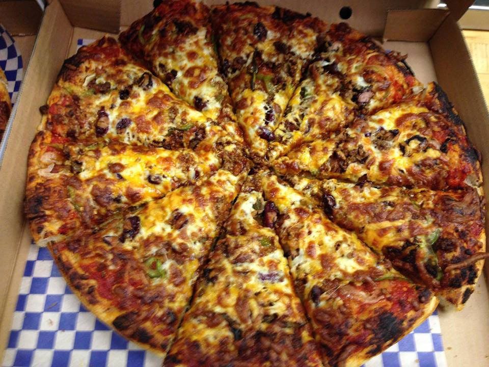 Hot pizza ready to serve